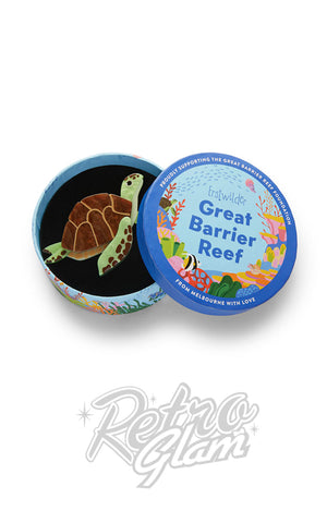 Erstwilder Green Turtle Brooch box Erstwilder Green Turtle Brooch box