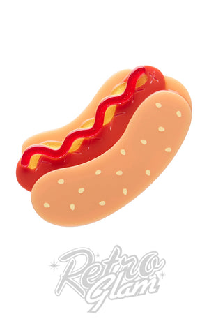 Hot dog brooch Hot dog brooch