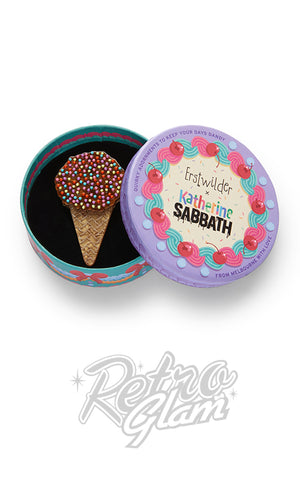 Erstwilder Ice Cream Cake Cone Brooch box Erstwilder Ice Cream Cake Cone Brooch box