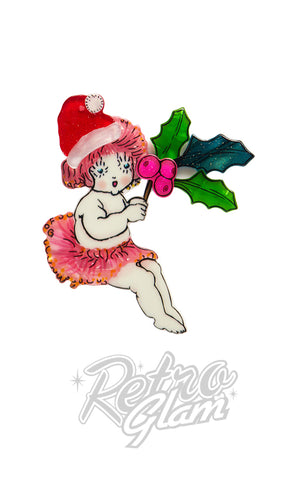 Erstwilder Little Ragged Christmas Brooch Erstwilder Little Ragged Christmas Brooch