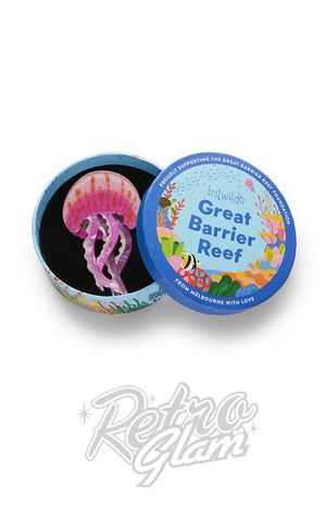 Erstwilder Mauve Stinger Jellyfish Brooch box Erstwilder Mauve Stinger Jellyfish Brooch box
