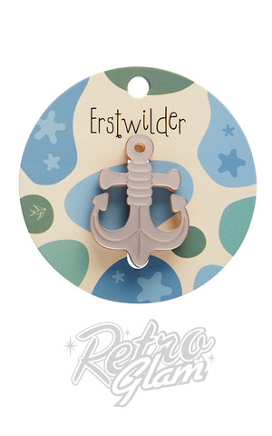 Erstwilder Simplified Mini Brooch anchor Erstwilder Simplified Mini Brooch anchor
