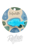 Erstwilder Simplified Mini Brooch blue fish Erstwilder Simplified Mini Brooch blue fish
