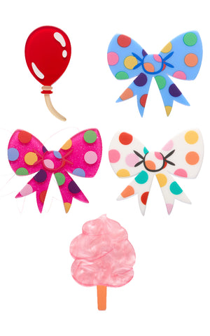 Erstwilder Day At The Fair Mini Brooches Erstwilder Day At The Fair Mini Brooches