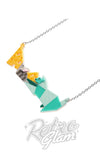 Erstwilder Cat And Mouse Necklace detail Erstwilder Cat And Mouse Necklace detail