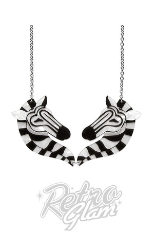 Erstwilder Zelda The Zany Zebra Necklace Erstwilder Zelda The Zany Zebra Necklace