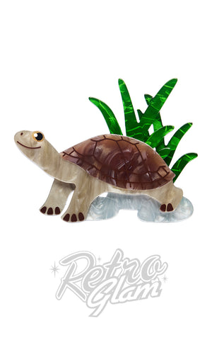 Erstwilder Rheo The River Turtle Brooch Erstwilder Rheo The River Turtle Brooch