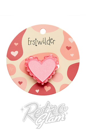 Erstwilder Scalloped Heart Simplified Mini Brooch card Erstwilder Scalloped Heart Simplified Mini Brooch card
