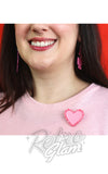 Erstwilder Scalloped Heart Simplified Mini Brooch model Erstwilder Scalloped Heart Simplified Mini Brooch model