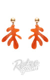 Erstwilder Sealife earrings coral orange Erstwilder Sealife earrings coral orange