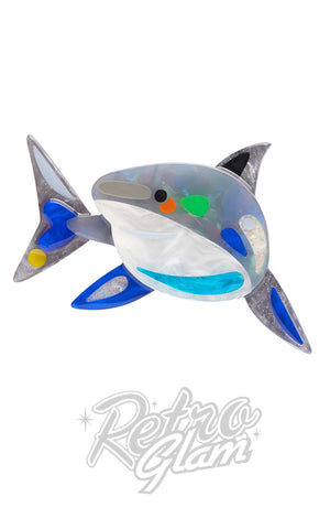 Erstwilder Guileless Great White Shark Brooch Erstwilder Guileless Great White Shark Brooch