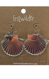 shell mirror drop earrings shell mirror drop earrings