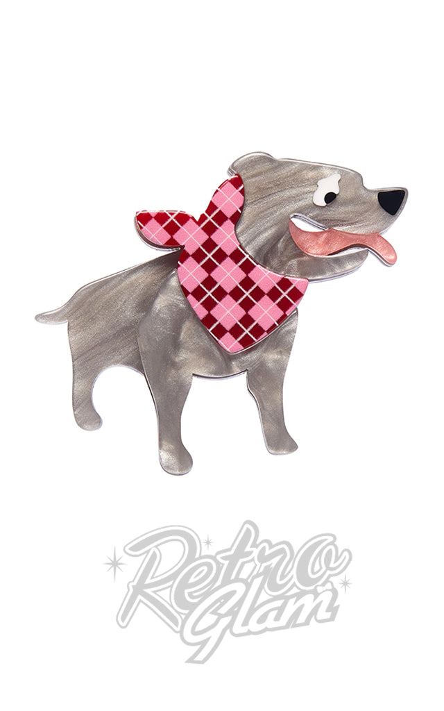Erstwilder Staffy Stan Mini Brooch Erstwilder Staffy Stan Mini Brooch