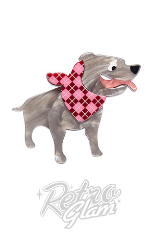 Erstwilder Staffy Stan Mini Brooch Erstwilder Staffy Stan Mini Brooch