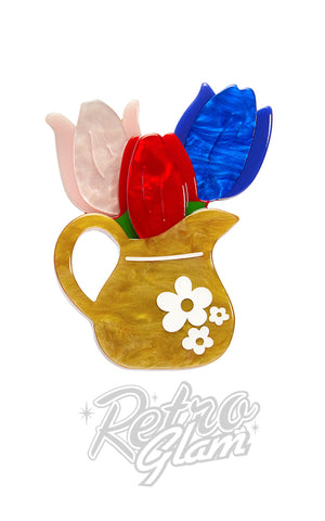 Erstwilder Trio Of Tulips Brooch Erstwilder Trio Of Tulips Brooch