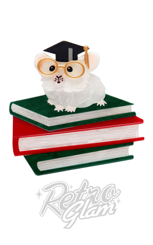 Erstwilder The Valedictorian Mouse Brooch Erstwilder The Valedictorian Mouse Brooch