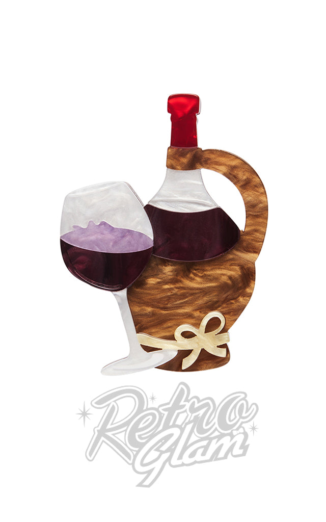 Erstwilder Vino Rosso Brooch Erstwilder Vino Rosso Brooch