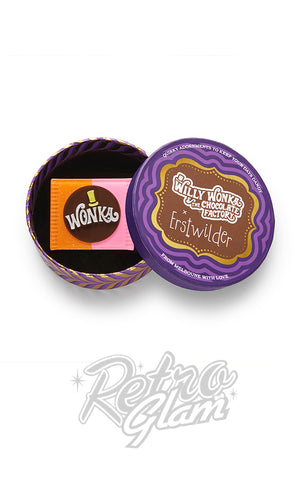 Erstwilder Willy Wonka Bar Brooch box Erstwilder Willy Wonka Bar Brooch box