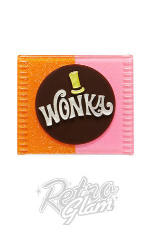 Erstwilder Willy Wonka Bar Brooch Erstwilder Willy Wonka Bar Brooch