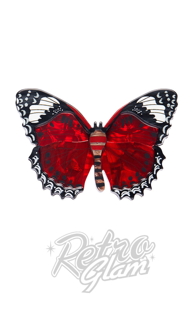 Erstwilder Wings Laced In Red Brooch Erstwilder Wings Laced In Red Brooch