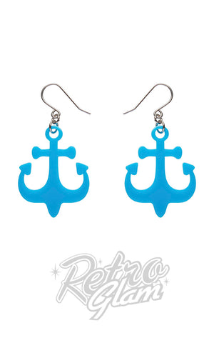 Anchor earrings blue Anchor earrings blue