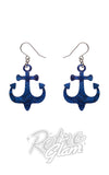 Anchor earrings navy Anchor earrings navy