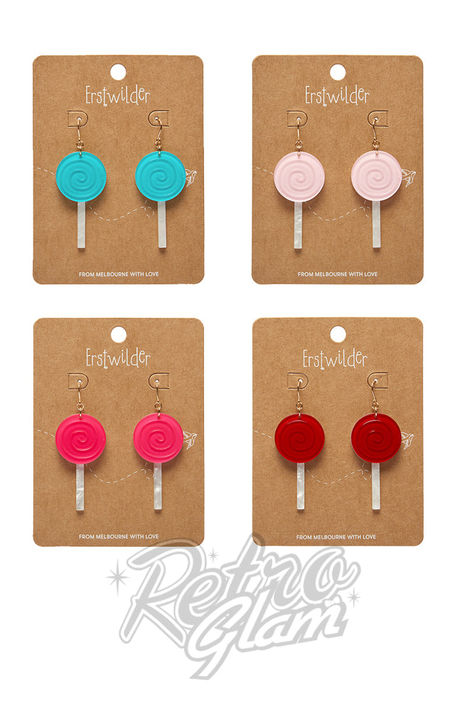 Erstwilder Wonka Lollypop Drop Earrings Erstwilder Wonka Lollypop Drop Earrings