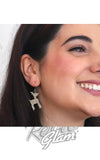 christmas earrings reindeer christmas earrings reindeer