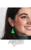 christmas earrings tree christmas earrings tree