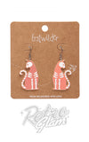 Erstwilder bone kitty drop earrings irridescent halloween Erstwilder bone kitty drop earrings irridescent halloween
