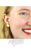 ertwilder pumpkin stud earrings gold mirror ertwilder pumpkin stud earrings gold mirror