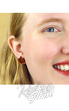 ertwilder pumpkin stud earrings orange mirror ertwilder pumpkin stud earrings orange mirror