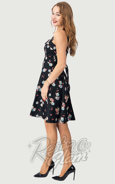 Eva factory Rose Cupcake Print Dress