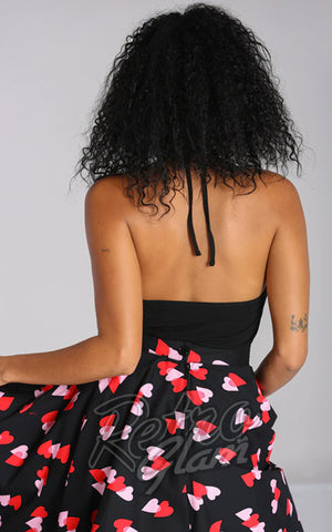 Hell Bunny Cheryl Top in Black back Hell Bunny Cheryl Top in Black back