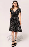 Hell Bunny Eve Dress in Snowflakes on Black Velvet Hell Bunny Eve Dress in Snowflakes on Black Velvet