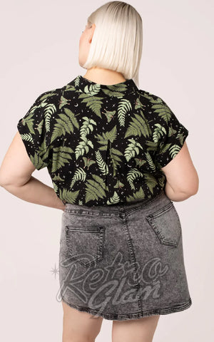 Hell Bunny Gaia Shirt curvy back Hell Bunny Gaia Shirt curvy back