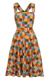 Hell Bunny Hawthorn Pinafore Dress pinup Hell Bunny Hawthorn Pinafore Dress pinup