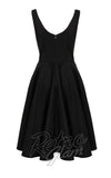 Hell Bunny Heidi Dress in Black cad back Hell Bunny Heidi Dress in Black cad back