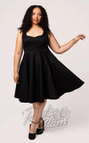 Hell Bunny Heidi Dress in Black curvy Hell Bunny Heidi Dress in Black curvy