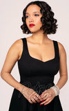 Hell Bunny Heidi Dress in Black detail Hell Bunny Heidi Dress in Black detail