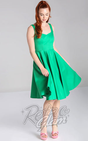 Hell Bunny Heidi Dress in Mid Green Hell Bunny Heidi Dress in Mid Green