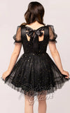 Hell Bunny Infinity Mini Dress in Black back Hell Bunny Infinity Mini Dress in Black back
