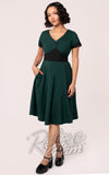 Hell Bunny Jessica Dress in Green & Black Hell Bunny Jessica Dress in Green & Black