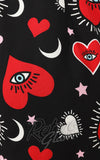 Hell Bunny Kate Heart Playsuit fabric Hell Bunny Kate Heart Playsuit fabric