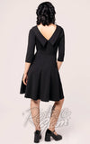 Hell Bunny Lois Dress in Black back Hell Bunny Lois Dress in Black back