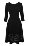 Hell Bunny Lois Dress in Black cad Hell Bunny Lois Dress in Black cad