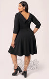 Hell Bunny Lois Dress in Black plus sized back Hell Bunny Lois Dress in Black plus sized back