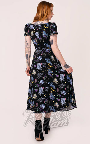 Hell Bunny Moonlit Maxi Dress back Hell Bunny Moonlit Maxi Dress back