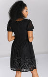 Hell Bunny Mortem Mini Dress in Black back Hell Bunny Mortem Mini Dress in Black back