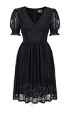 Hell Bunny Mortem Mini Dress in Black detail Hell Bunny Mortem Mini Dress in Black detail